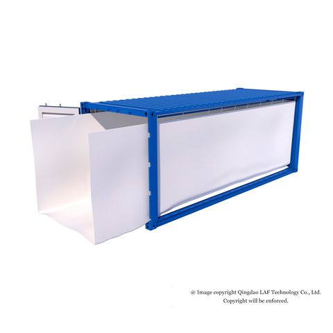 Revestimiento resistente de HDPE para contenedores para productos secos a granel